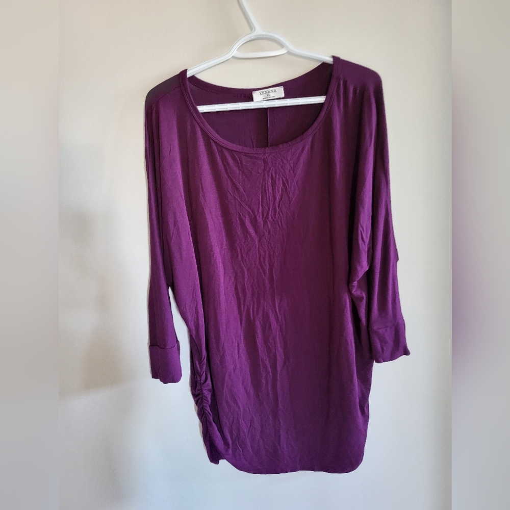 Purple Long Sleeve Top